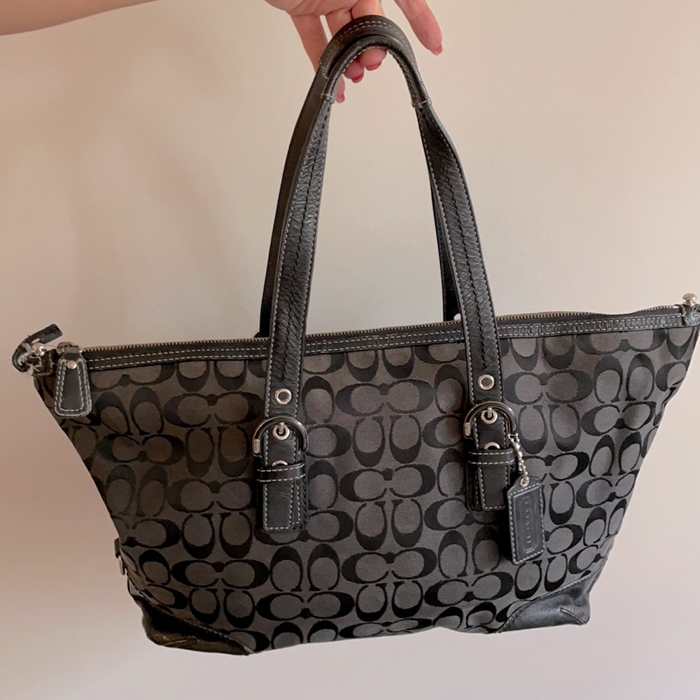 Black signature Coach bag